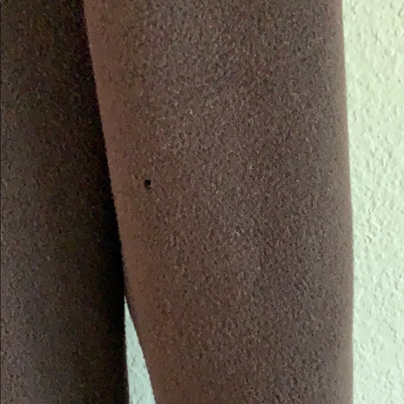 Larry Levine Chocolate Brown Fur Collar Wool 3 Button Coat - Picture 4 of 8